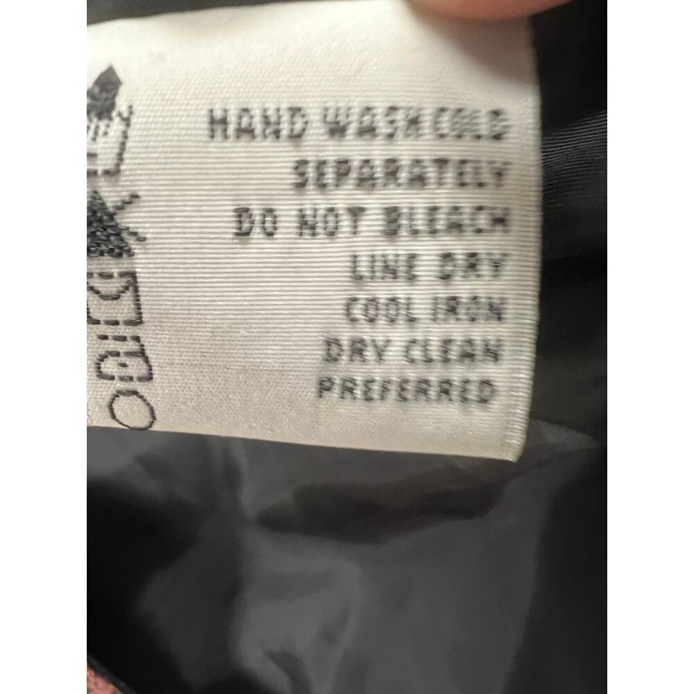 Unbranded Black Tapestry Chenille Patchwork Butto… - image 7